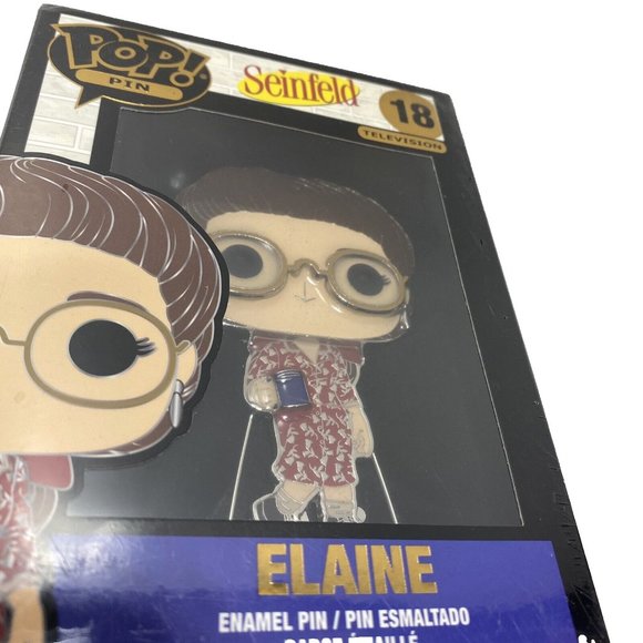 Seinfeld Elaine Funko Pop Pin! 18 Television Show Jerry Seinfeld Elaine Pin NEW - Picture 3 of 6